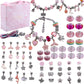 💫 50% DE DESCUENTO ! 🎁 Kit para Crear Pulseras con Charms - Incluye Cuentas y Herramientas, Diseño Divertido para Regalo o Manualidades 👧📦