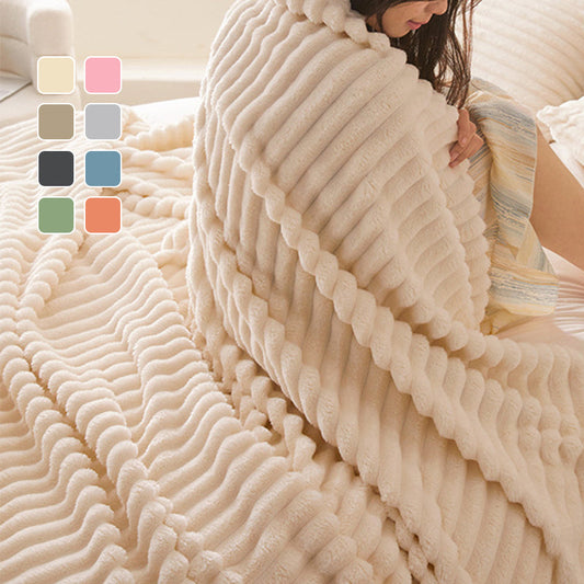 🍂Rebajas de otoño: ¡50 % de descuento!🛏️Manta gruesa de felpa con motivo de conejito y funda de terciopelo lechoso🫧Acurrúcate con la máxima comodidad.