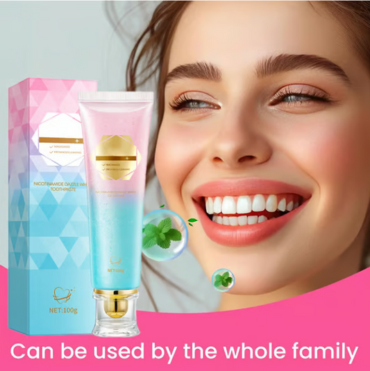 🔥 50% DE DESCUENTO 🔥 Pasta Dental Blanqueadora con Niacinamida – Dientes Más Blancos, Encías Más Saludables y Sonrisa Segura ✨🦷
