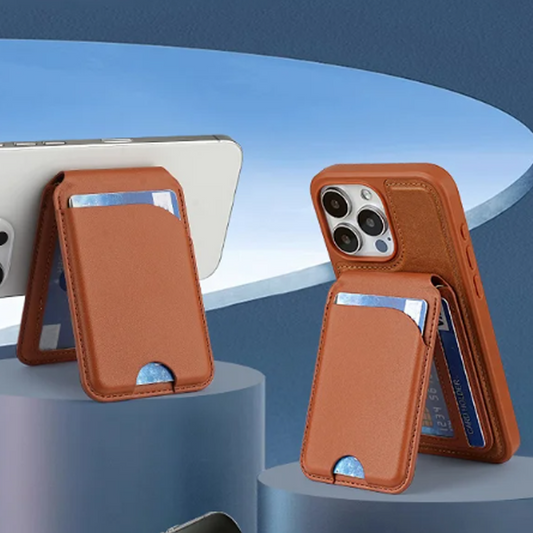 Soporte magnético para teléfono con tarjetero