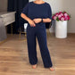 👗 60% OFF! ✨ Elegante Cárdigan de Línea Larga y Conjunto de Top & Pantalones de 3 Piezas – Estilo y Comodidad 🌟