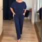 👗 60% OFF! ✨ Elegante Cárdigan de Línea Larga y Conjunto de Top & Pantalones de 3 Piezas – Estilo y Comodidad 🌟