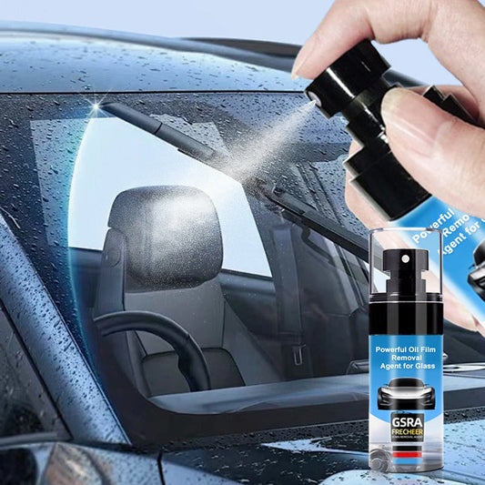 🚗 ¡COMPRA 2 LLEVA 3! ✨ Eliminador de Película de Aceite para Vidrios - Fórmula Activa que Disuelve Residuos Grasos y Mejora la Visibilidad Nocturna 🌙✨