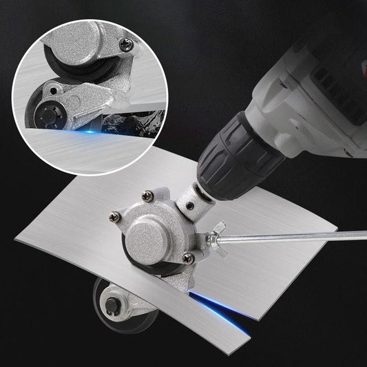 ⚡ ¡50% DE DESCUENTO AHORA! ✨ Cortadora de chapa metálica para taladro eléctrico – Herramienta 3 en 1 para acero, aluminio y cobre con precisión guiada por láser 🔧💥