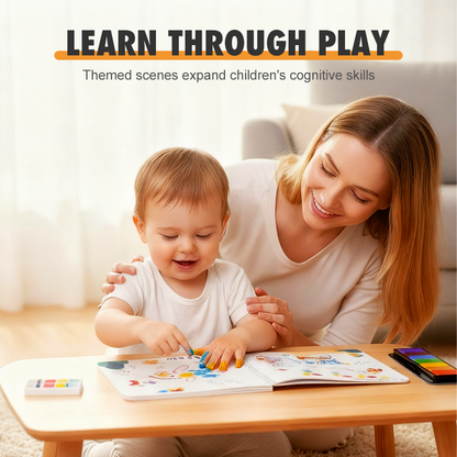 🔥¡Hasta agotar existencias! 40% de descuento!🎉 Libro para colorear con pintura de dedos para niños