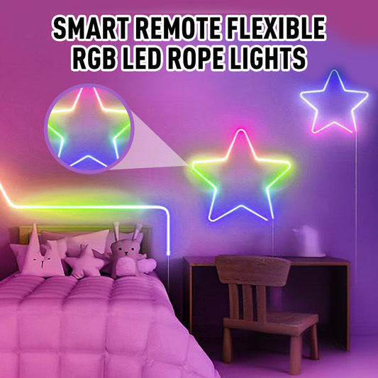 Tira LED RGB Inteligente Flexible con Control Remoto