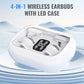Auriculares inalámbricos 4 en 1 con estuche LED