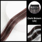 Extensiones de cabello invisibles con clip y oropel