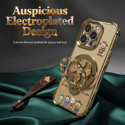 Funda para teléfono con soporte para anillo del Dios de la Riqueza