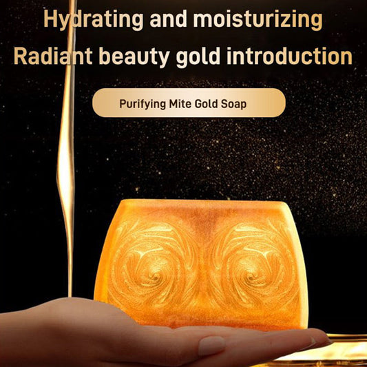 Jabón hidratante limpiador profundo con perfume dorado