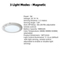💡Luz de techo magnética con sensor de movimiento y control remoto✨