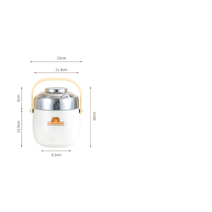Termo para alimentos de acero inoxidable con aislamiento al vacío de 1,5 l