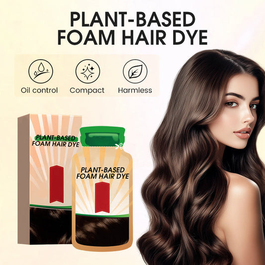 Tinte en espuma a base de plantas para cubrir las canas