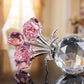 🌹✨ Figura Eterna de Pétalos de Rosa de Cristal en Jarrón – Símbolo Atemporal del Amor y Elegante Decoración de Lujo para el Hogar 💎🏡 - Compra 2 Envío Gratis
