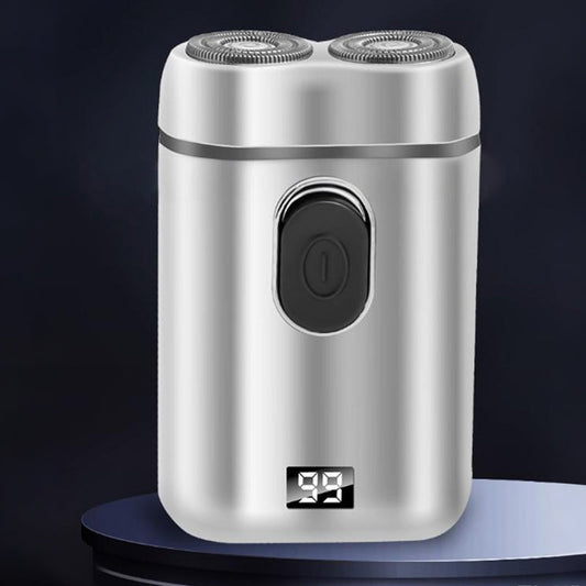 Afeitadora eléctrica portátil de doble cabezal