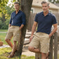 Pantalones cortos cargo casuales para hombre con cintura con cordón