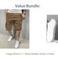 Pantalones cortos cargo casuales para hombre con cintura con cordón