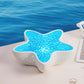 Proyector de luz con forma de estrella de mar y olas del océano