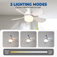 Ventilador de Techo con Lámpara LED y Control Remoto 2 en 1