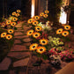 ☀️ Luces Solares Impermeables de Girasol – Pétalos Realistas, IP65 y Resplandor Automático de 8–12 Horas 🌻✨