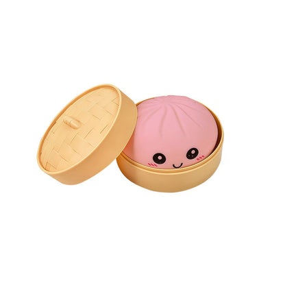 Juguete Antiestrés Squishy de Dumpling Tierno con Vaporera