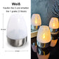 6Pack Velas solares para exteriores sin llama con efecto parpadeante IP65 Lámpara de mesa impermeable Velas LED con sensor crepuscular para linternas, jardines, acampadas, fiestas y decoración del hogar Color cálido