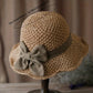 ⏰🔥 ¡Oferta de Verano 50% OFF! 🥳👒 Sombrero de Paja Elegante con Lazo – Transpirable, Plegable y Perfecto para Playa y Viajes 💞💥