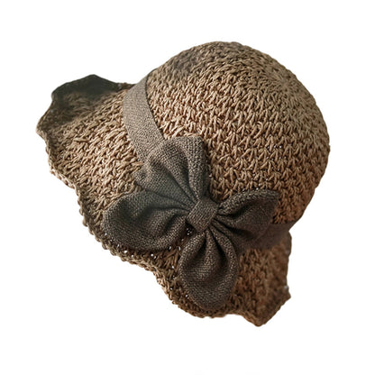 🥳¡OFERTA DE VERANO!🥳💞¡Más de 50.000 unidades vendidas!💥 ¡50% de descuento! 🔥 Elegante sombrero de paja tejido con lazo: transpirable, plegable y perfecto para la playa y los viajes 👒