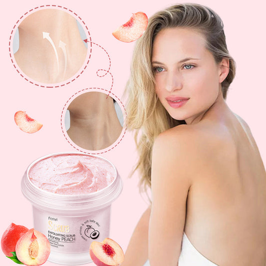 Exfoliante corporal iluminador con melocotó