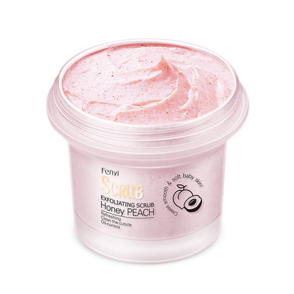Exfoliante corporal iluminador con melocotó
