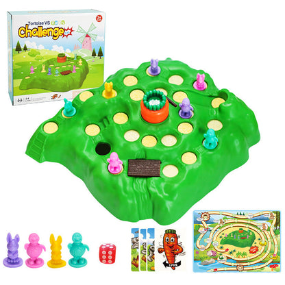 Juego de carreras de la tortuga y la liebre con múltiples modos de juego
