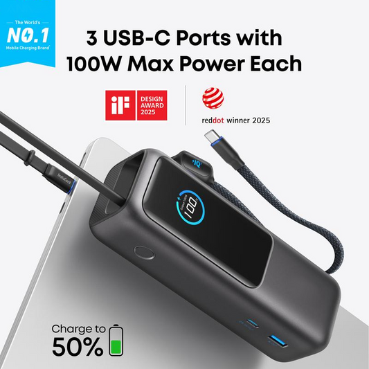 Cargador Portátil con Cable Integrado