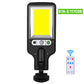 💎 ¡50% DE DESCUENTO! 💎 Sistema de iluminación LED solar de 1500 W: súper brillante, inalámbrico y resistente a la intemperie con sensor de movimiento + control remoto (IP65) ☀️💡