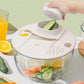 Centrifugador de Ensalada y Rebanador 9 en 1 de Gran Capacidad