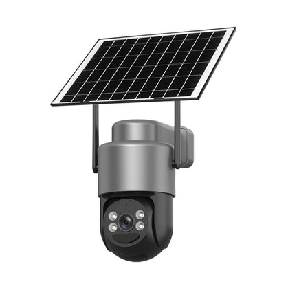 Juego de cámaras de seguridad inalámbricas con energía solar y alarma