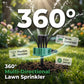 Aspersor de jardín de precisión con cobertura de 360°