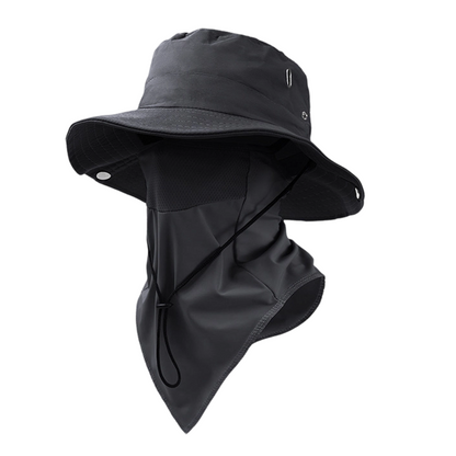 Gorra de pescador transpirable con mascarilla desmontable