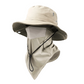Gorra de pescador transpirable con mascarilla desmontable