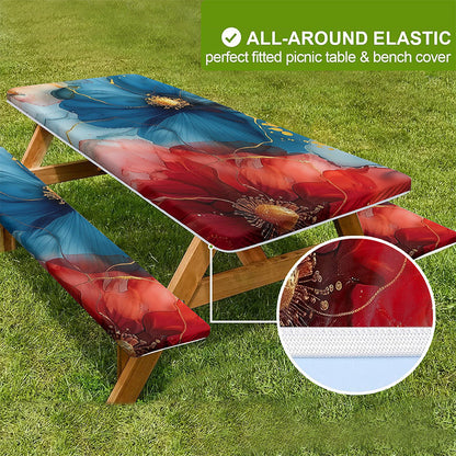 Juego de Fundas Impermeables para Mesa y Bancas de Picnic