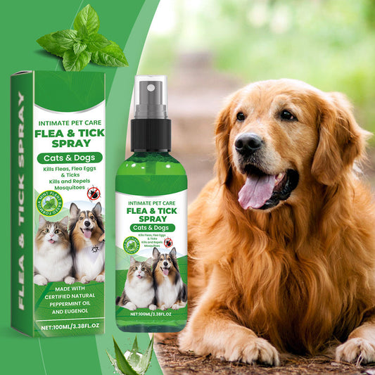 ⏰🔥 ¡50% DE DESCUENTO POR TIEMPO LIMITADO! 🐶🐱 Spray Natural Antipulgas y Garrapatas – Protege a tus Mascotas de Forma Segura y Efectiva 🌿✨