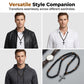 Collar con colgante de cruz de cuentas moderno para hombre