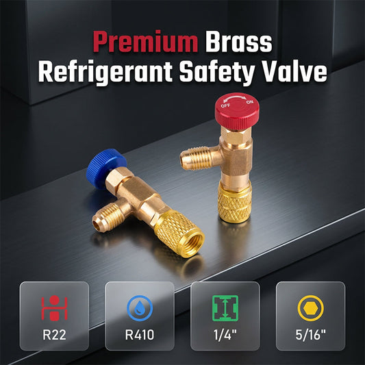 Válvulas de Seguridad para Carga de Refrigerante HVAC