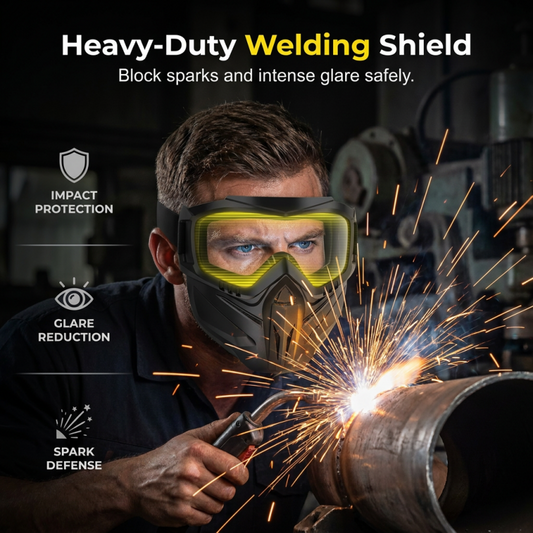 Máscara con gafas integrales desmontables