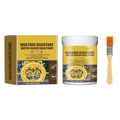 Pintura dorada a base de agua resistente a la intemperie