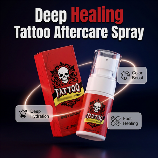 Spray hidratante para el cuidado posterior de los tatuajes