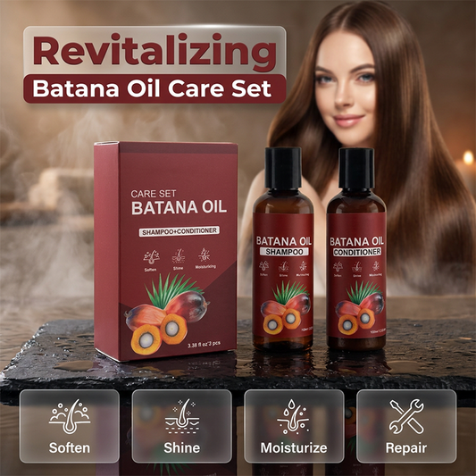 Set de champú y acondicionador de aceite de batan