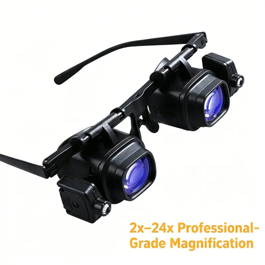 🔍 ¡50% DE DESCUENTO POR TIEMPO LIMITADO! ✨ Gafas Lupa LED de Precisión – Lentes Intercambiables, Óptica HD, Manos Libres 💡