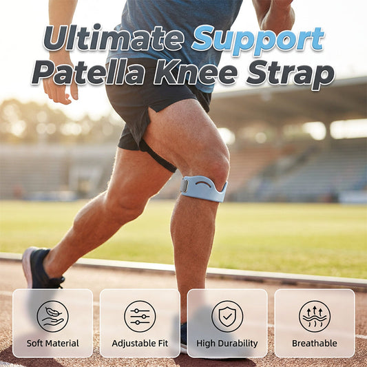 Correa de Rodilla de Silicona para Rótula – Soporte Transpirable y Amortiguador de Impactos 🦵