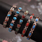 Pulsera de Piedra Magnética con Acabado de Cobre Antiguo