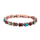 Pulsera de Piedra Magnética con Acabado de Cobre Antiguo
